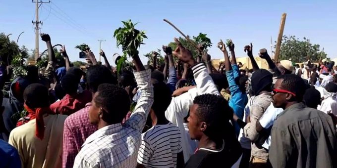 Im Sudan wird aktiv protestiert. Sudan Protest