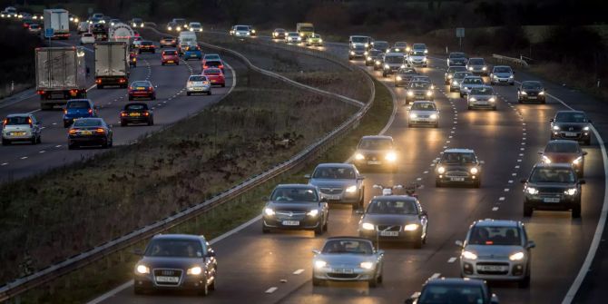 Verkehr in Grossbritannien.