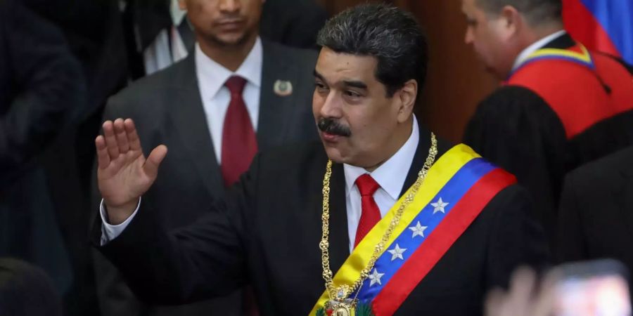 Präsident Nicolas Maduro in Caracas.