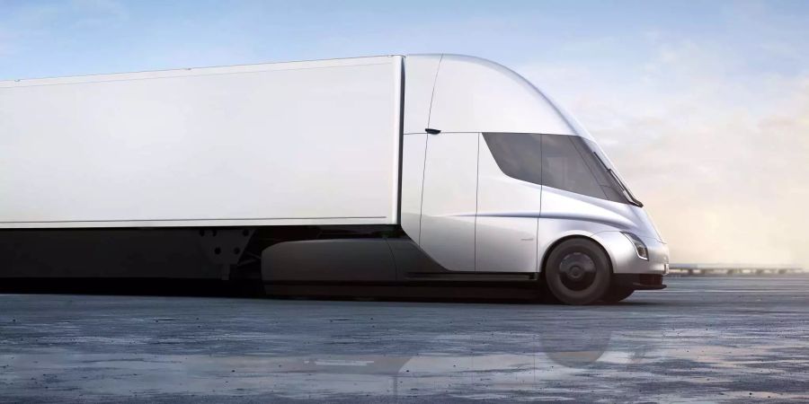 Der neue strombetriebene Sattelschlepper von Tesla soll ab 2019 produziert werden.