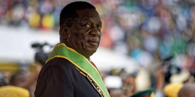 Emmerson Mnangagwa, der Präsident von Simbabwe. simbabwe