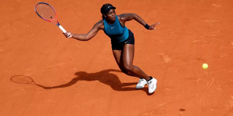 Die Amerikanerin Stephens erreicht den Final des French Open 2018.