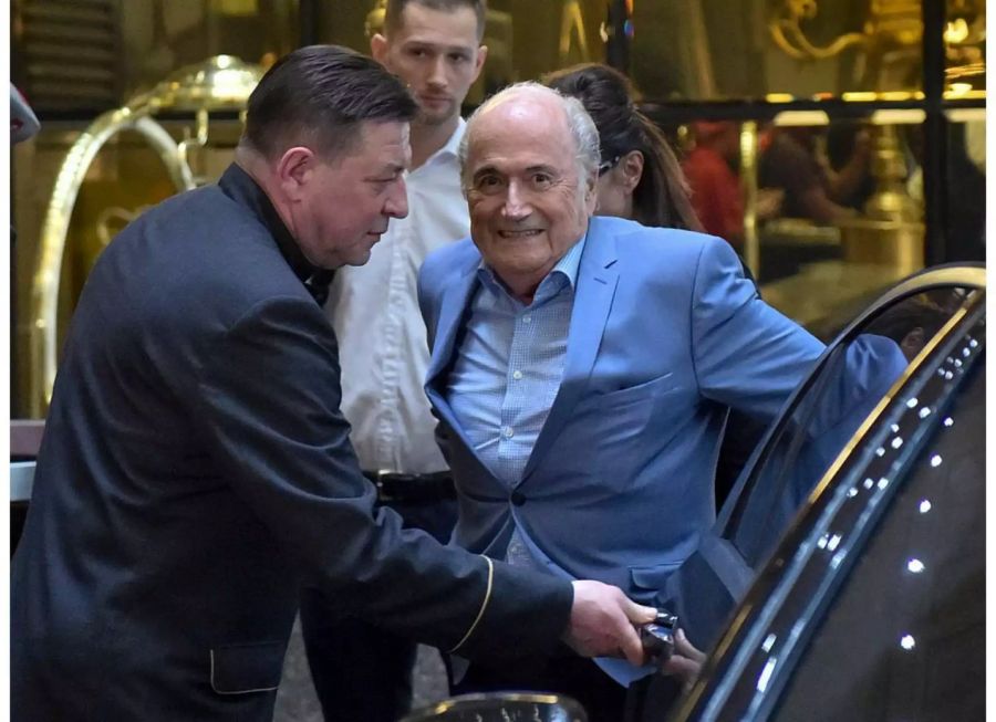 Sepp Blatter ist in Moskau eingetroffen.