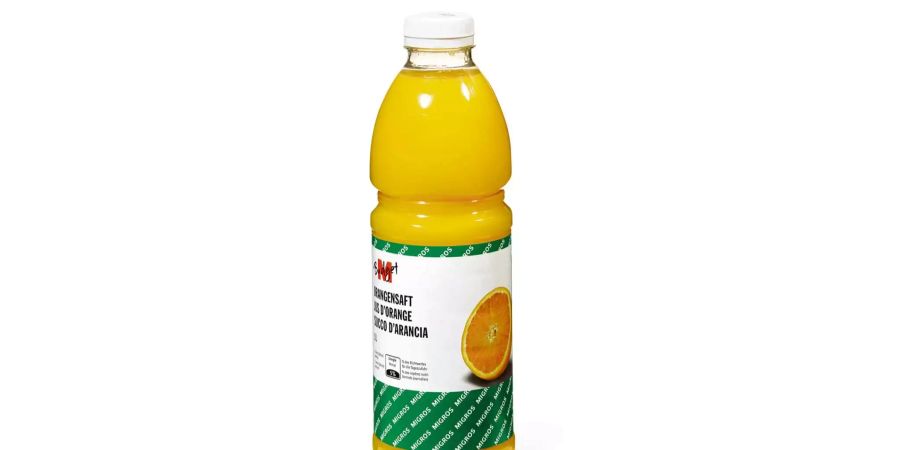 Der Orangensaft von M-Budget der Migros.