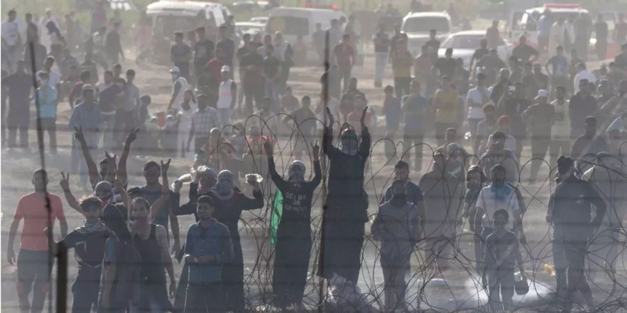 Seit Ende März protestieren 10'000 Palästinenser an der Grenze zu Israel.