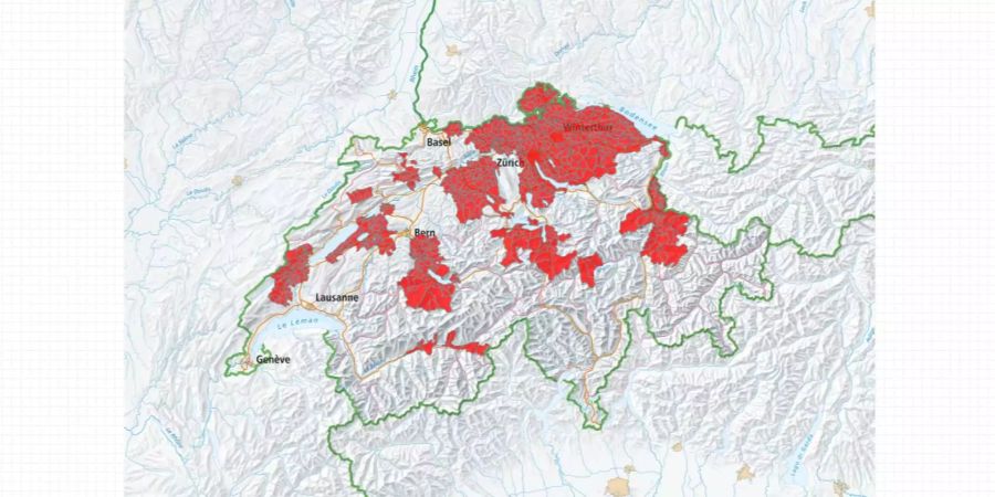 In diesen Gebieten empfiehlt der Bund eine FSME-Impfung.