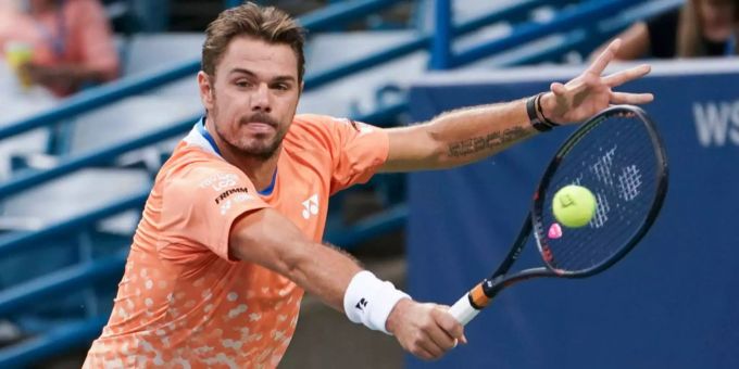 Stan Wawrinka beim Turnier in Cincinnati. Stan Wawrinka beim Turnier in Cincinnati.