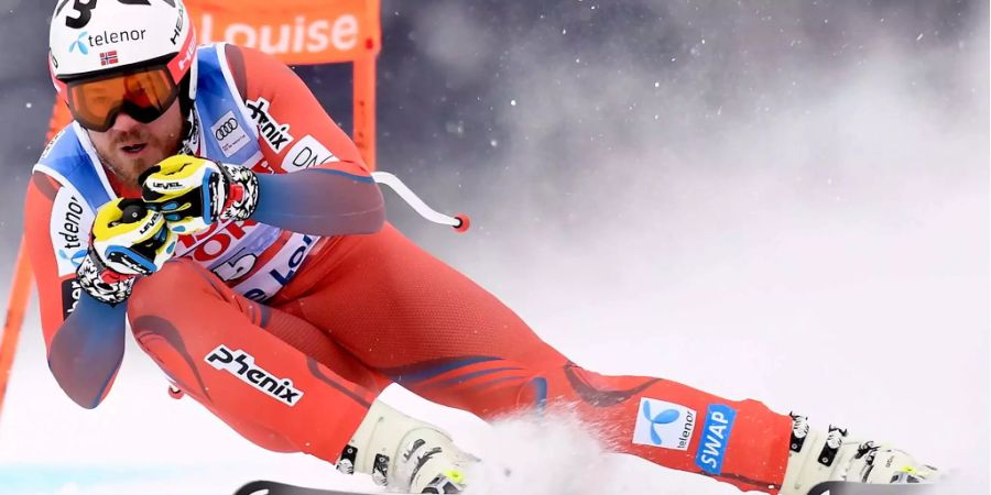 Kjetli Jansrud bei seiner Fahrt in Lake Louise.