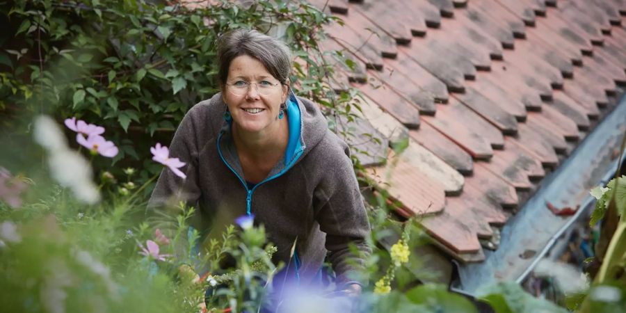 Angela Losert, Gründerin des Stiftsgarten Bern (Foto: Andreas von Gunten)