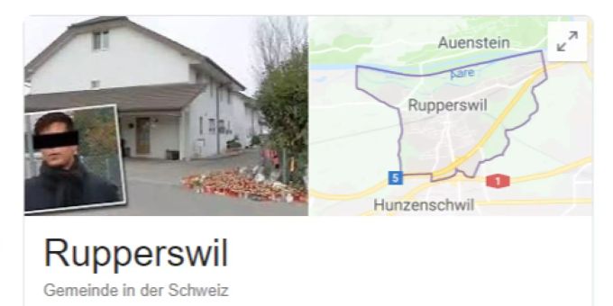 Opferhaus bei Suche - Jetzt interveniert Rupperswil AG bei Google