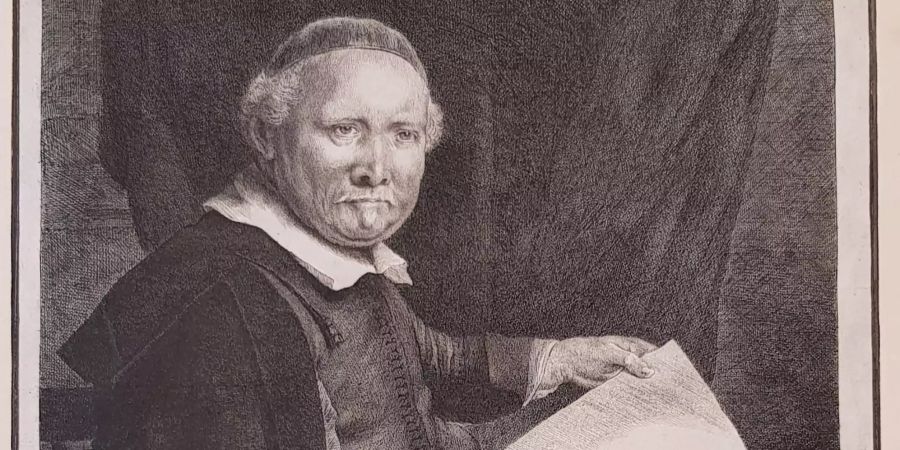 Eine Radierung von Rembrandt.