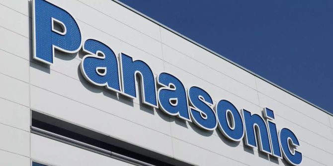 Panasonic Logo Firmengebäude