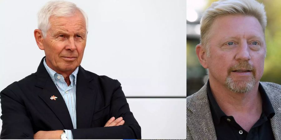 Hans-Dieter Cleven (l.) und Boris Becker.