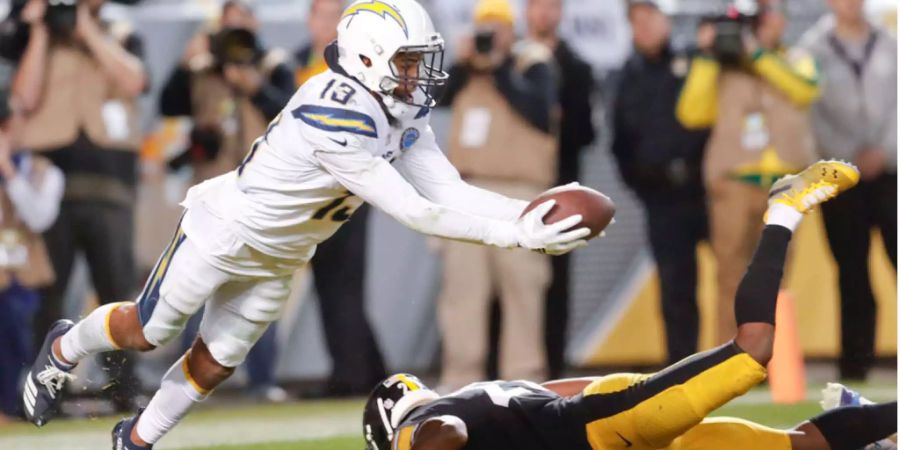 Was für ein Comeback der Los Angeles Chargers: Dank einem Field Goal in letzter Sekunde gewinnen sie das Spitzenspiel gegen die Pittsburgh Steelers mit 33:30 – trotz einem 16-Punkte-Rückstand zur Pause. Dies gelingt auch dank einem Punt-Return-TD. Und wohlgemerkt ohne Star-Running-Back Melvin Gordon. Überragender Akteur in der Offensive ist Keenan Allen mit 148 Yards und einem Touchdown. Damit bleiben sie an Divisionsleader Kansas City dran. Die Direktbegegnung in Woche 15 dürfte ein Leckerbissen werden.