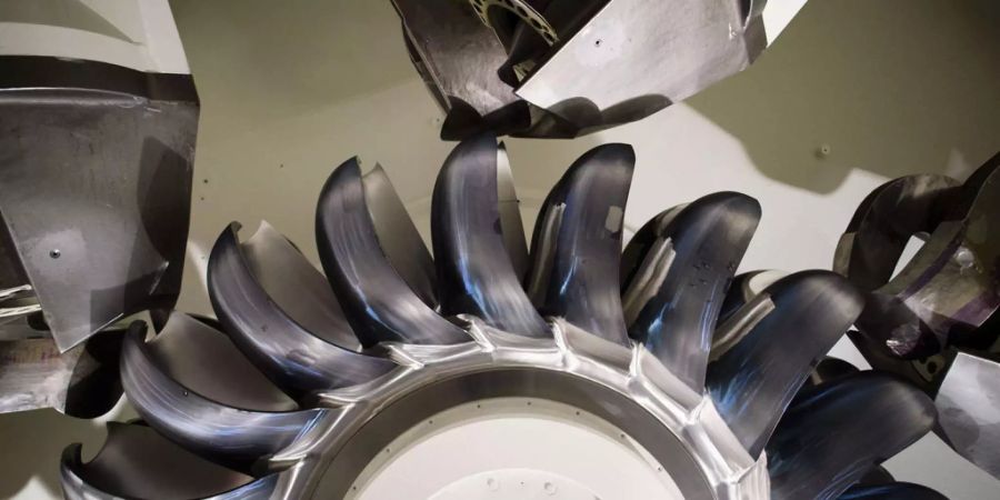 Turbine im Innern eines Wasserkraftwerkes - Keystone