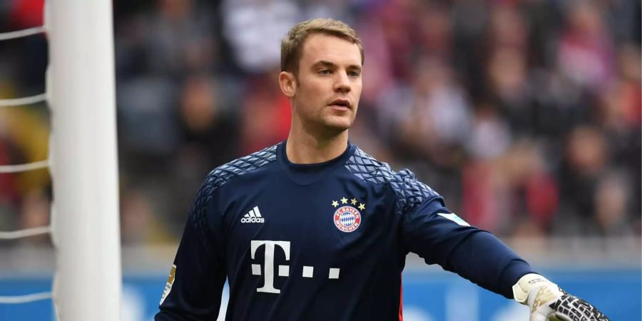 Manuel Neuer hofft, vor der WM-Start im Juni wieder fit zu sein.