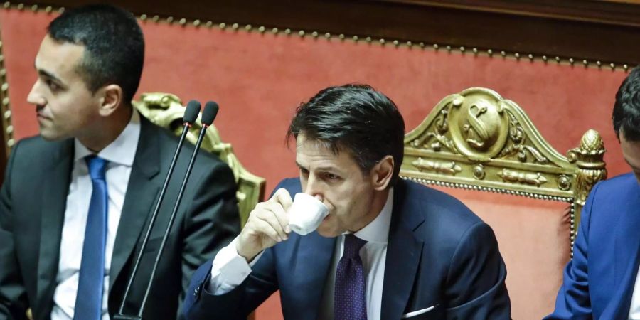 Giuseppe Conte stellte am Dienstag dem Senat das Regierungsprogramm vor.