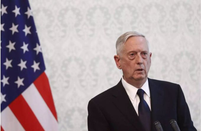 US-Verteidigungsminister James Mattis wirt Russland Wahleinmischung vor. US-Verteidigungsminister James Mattis wirt Russland Wahleinmischung vor.