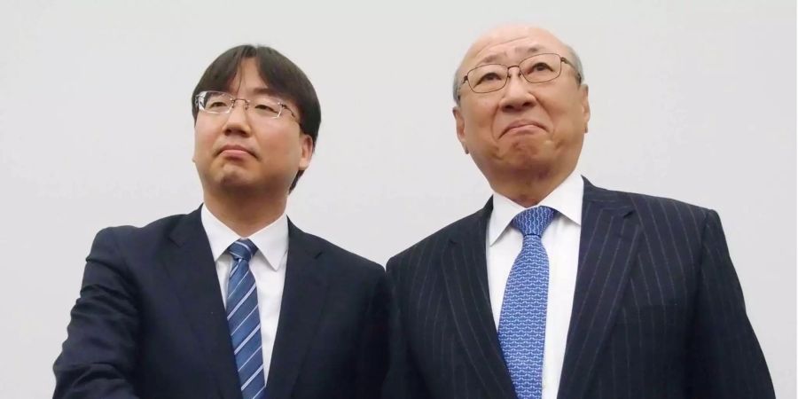 Führungswechsel bei Nintendo: Shuntaro Furukawa (l.) übernimmt von Tatsumi Kimishima.