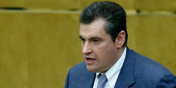 Der russische Politiker Leonid Sluzki. russland