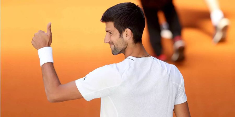 Novak Djokovic findet momentan auf dem Tennisplatz nicht auf Touren.