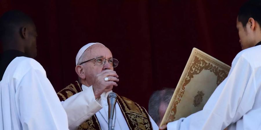 Papst Franziskus überbringt seine Botschaft.