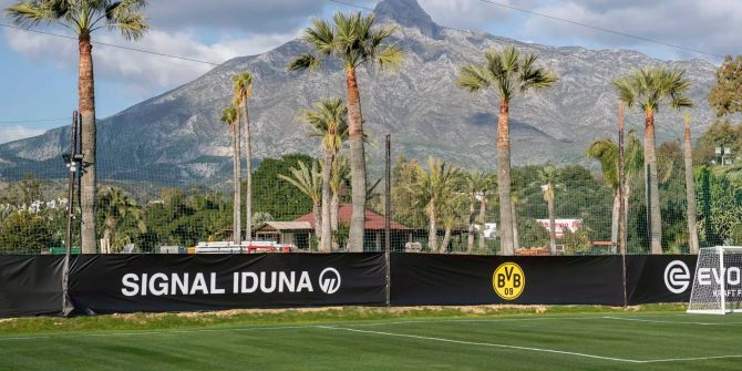 Das Trainingsgelände des BVB in Marbella.