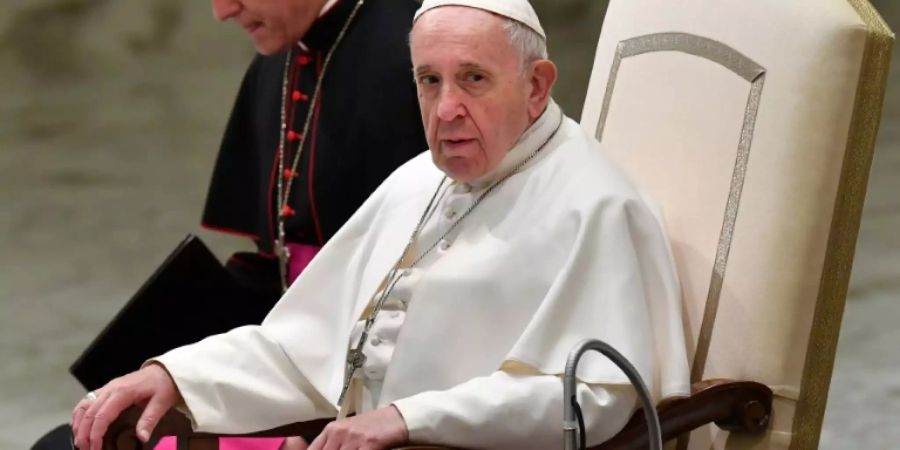 Papst Franziskus am Mittwoch in Rom