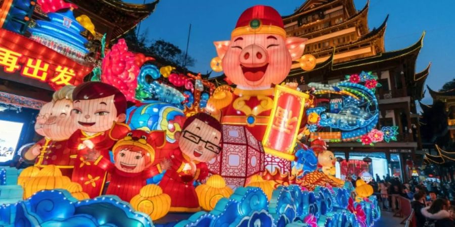Neujahrsfeier in Shanghai
