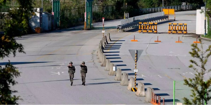 Demilitarisierte Zone auf der Halbinsel Koreas.