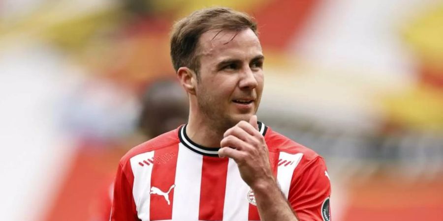 Hat mit Eindhoven souverän die dritte Runde der Champions-League-Qualifikation erreicht: Mario Götze. Foto: Maurice Van Steen/ANP/dpa