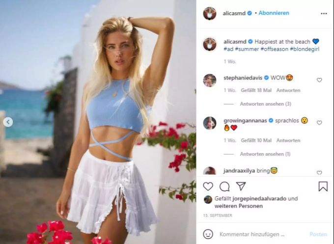 Alica Schmidt auf Instagram. Alica Schmidt Fashion Week