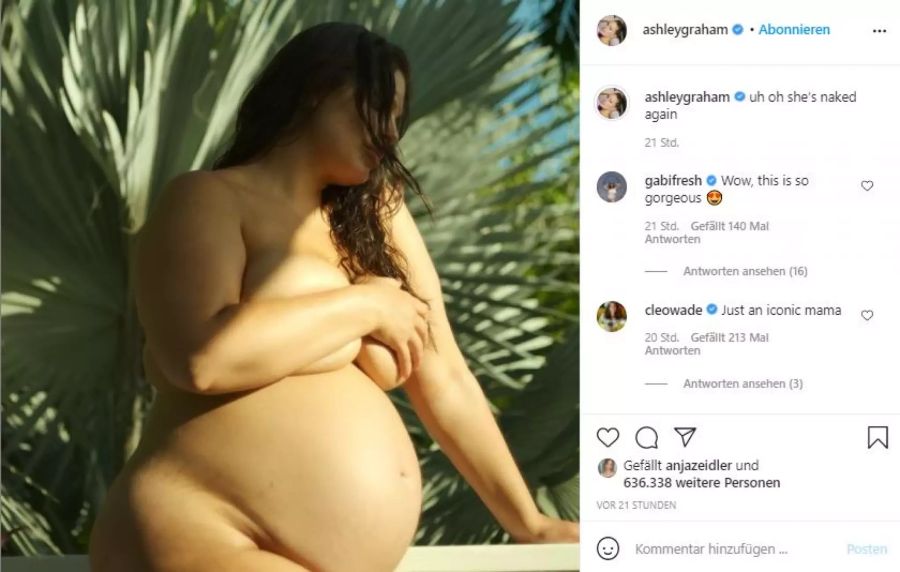 Ashley Graham zeigt sich nackt.