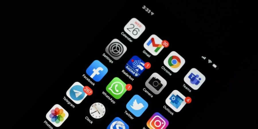 Benutzeroberfläche eines Smartphones