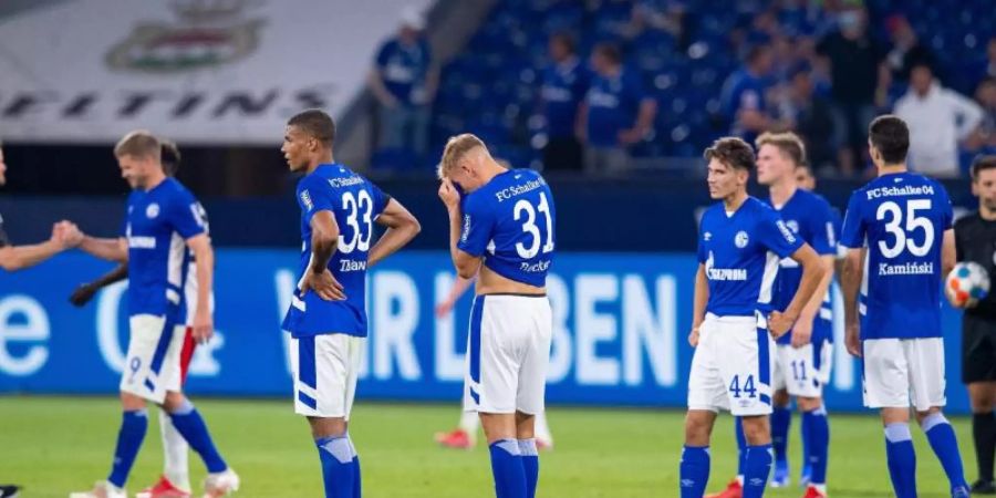 Der FC Schalke 04 unterlag dem HSV mit 1:3. Foto: Guido Kirchner/dpa