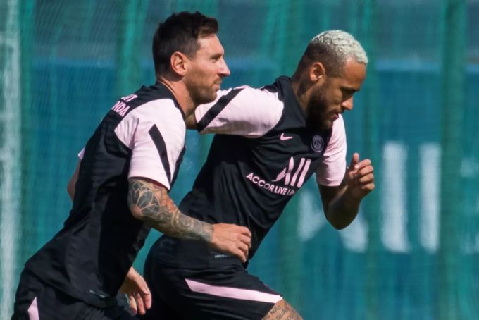 Laufen in der Ligue 1 gemeinsam auf: Lionel Messi und Neymar. Ligue 1