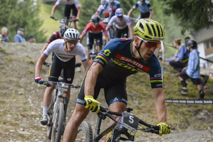 Nino Schurter während des Short Race am Freitag. Nino Schurter