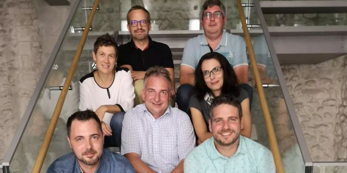 Der Vorstand 2021 des Gewerbevereins Wil und Umgebung. Vorne in der Mitte: Gewerbevereinspräsident Stefan Frick. Gewerbeverein Wil und Umgebung