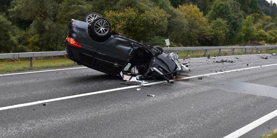 Schiers: Zwei Verletzte bei heftigem Verkehrsunfall