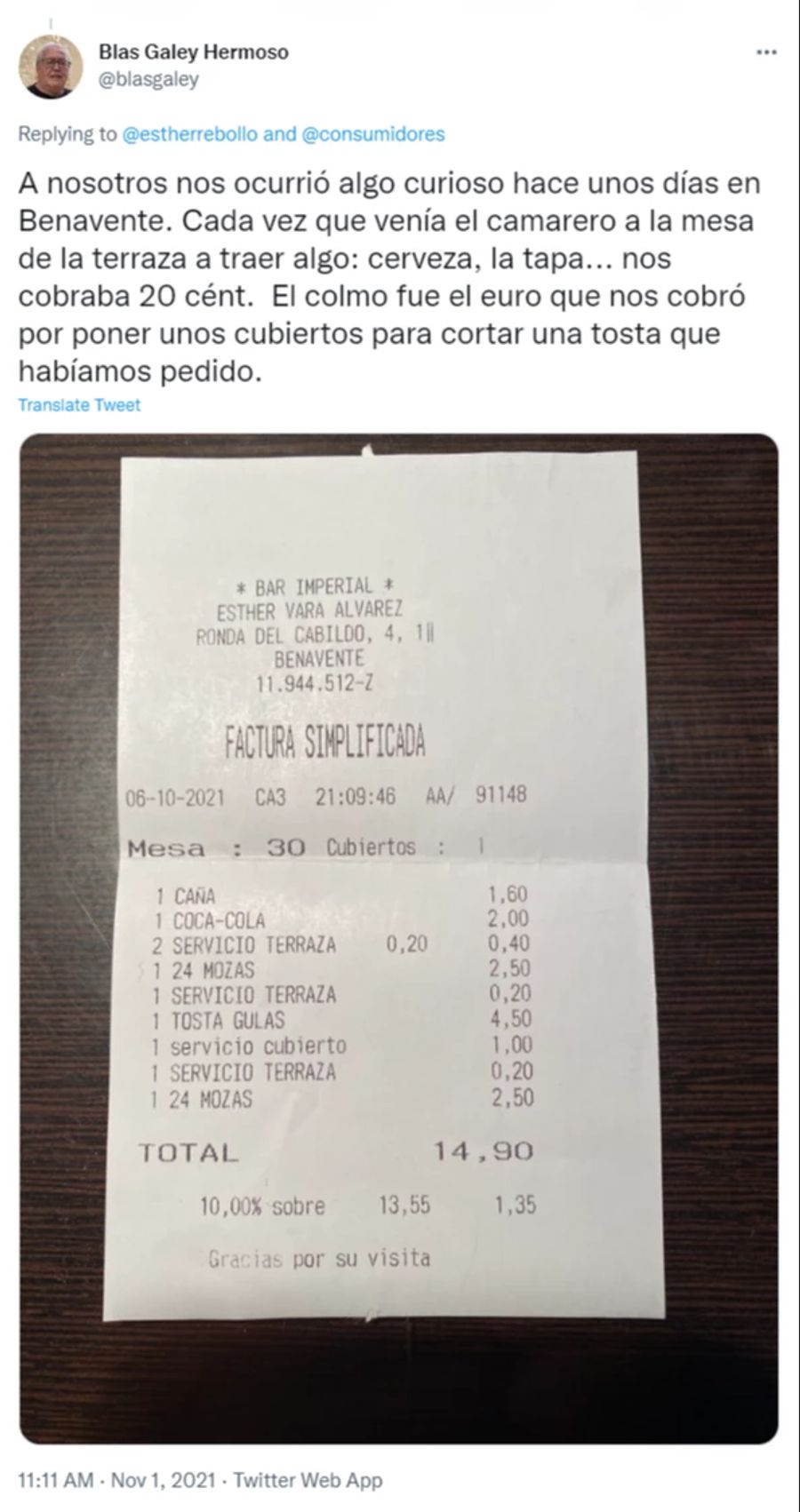 Bar imperial