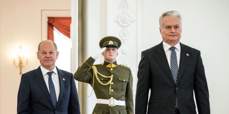 Kanzler Scholz in Litauen