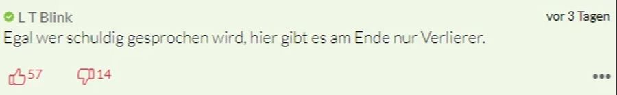 Auch ein anderer äussert sich kritisch. Es werde nur Verlierer geben – egal, wie das Urteil ausfällt.