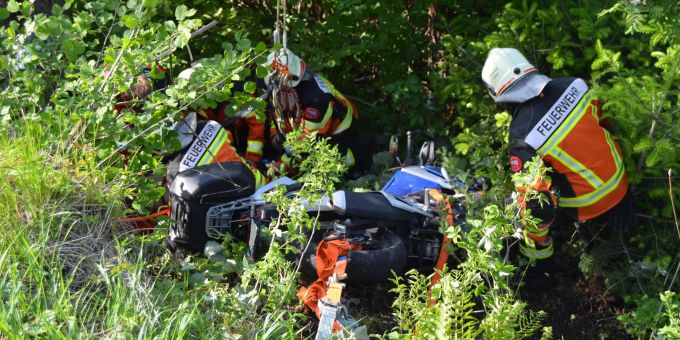 Ein 52-jähriger Motorradfahrer wurde bei einem Sturz in Trogen AR verletzt. Trogen AR Unfall