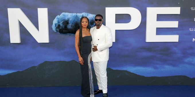 Die Schauspieler Keke Palmer und Daniel Kaluuya kommen zur Deutschlandpremiere des Kinofilms "Nope" in den Zoo-Palast. Die Schauspieler Keke Palmer und Daniel Kaluuya kommen zur Deutschlandpremiere des Kinofilms "Nope" in den Zoo-Palast.