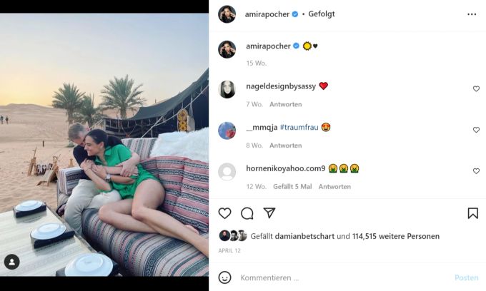Oliver Pocher und Amira sind glücklich miteinander verheiratet. Oliver Pocher Amira Pocher