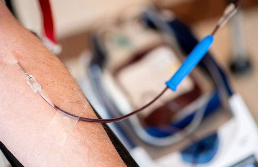 Nadel Blutspende Haut Schlauch Kanüle