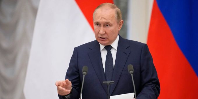 Der russische Präsident Wladimir Putin. Wladimir Putin Ukraine-Krieg