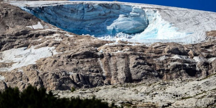 Der Marmolata-Gletscher in Italien