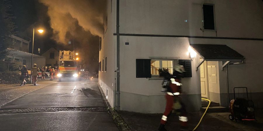 Brand in einer Wohnung in Meilen