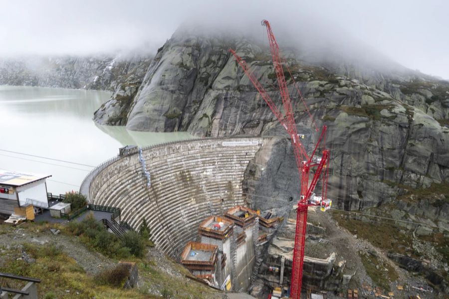 Grimsel Staumauer Wasserkraft